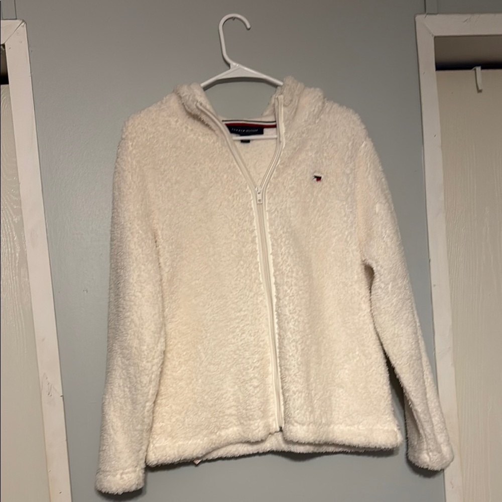 Tommy Hilfiger Cream Teddy Jacket